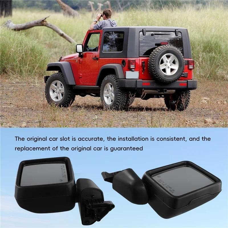 A72M-Espelho Retrovisor Do Carro Para Conjunto De Jeep Wrangler JL