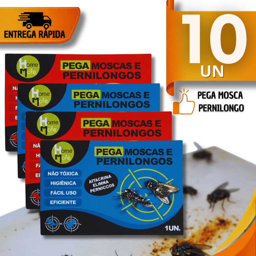 Praticidade Pega Moscas Adesivo Para Insetos e Pernilongos Multiuso Qualidade Premium