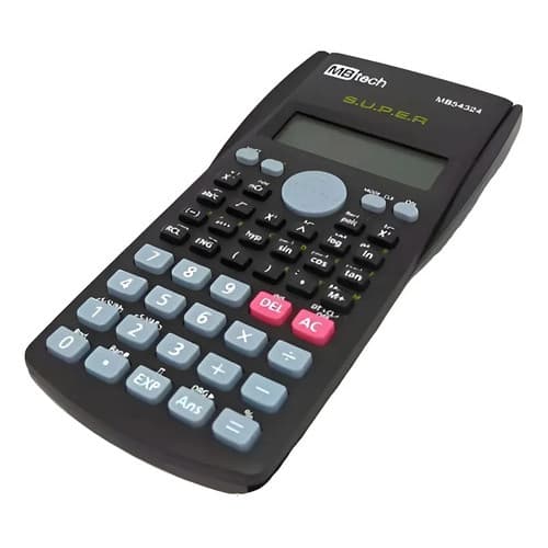 Calculadora Científica Com 252 Funções Para Trigonometria Preto