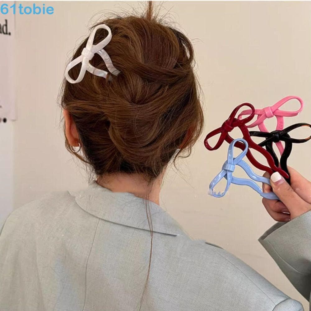 Bastão De Cabelo Com Laço De Ácido Acético TOBIE , Grampo Multicolorido Em Forma De U Estilo Chinês , Garfo Para Cocar
