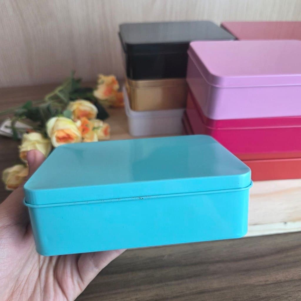 Lata Retangular de Alumínio 9x12x4 cm – Resistente, Versátil e Sofisticada