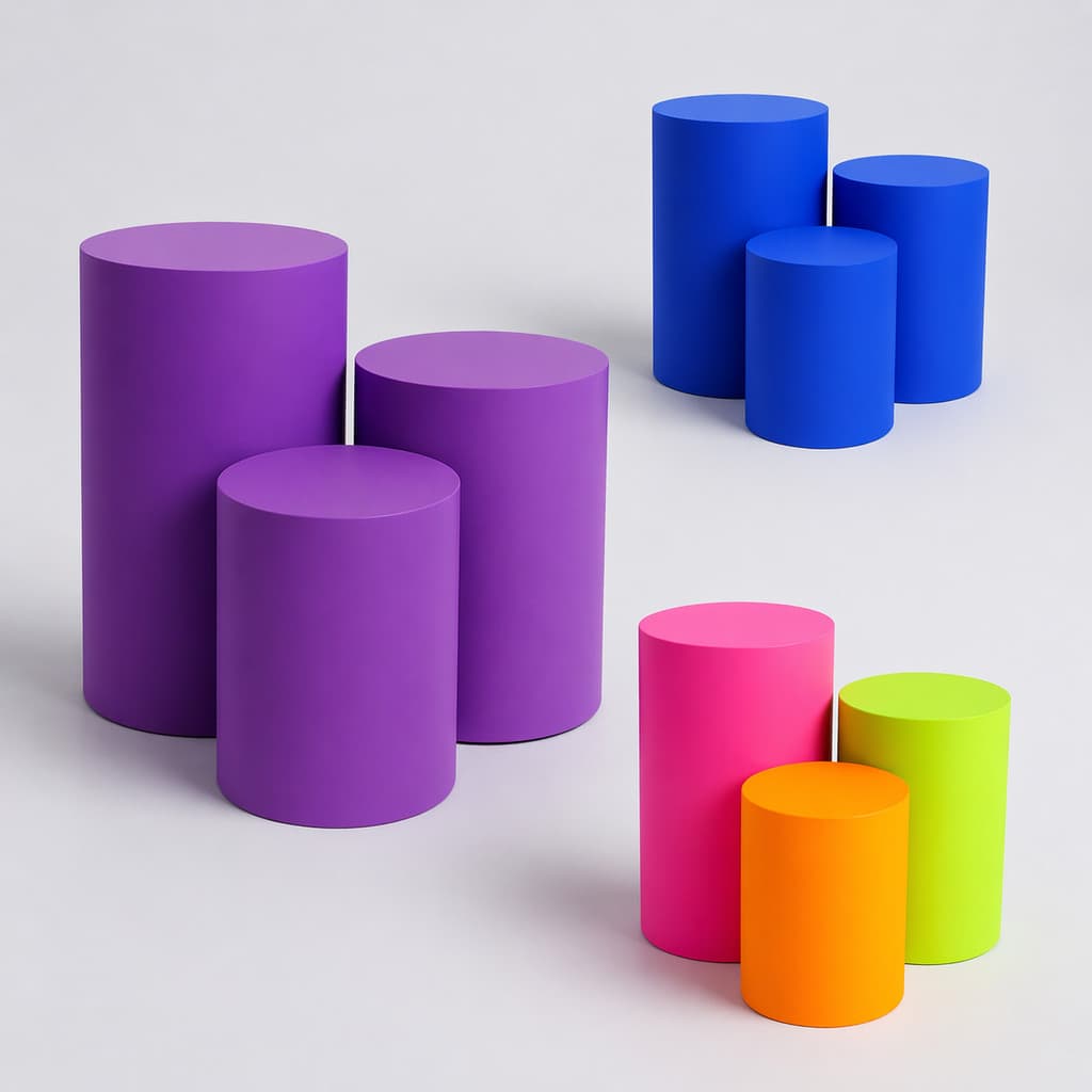 Kit Capa Trio de Cilindro Veste Facil - Várias Cores Decoração Festa