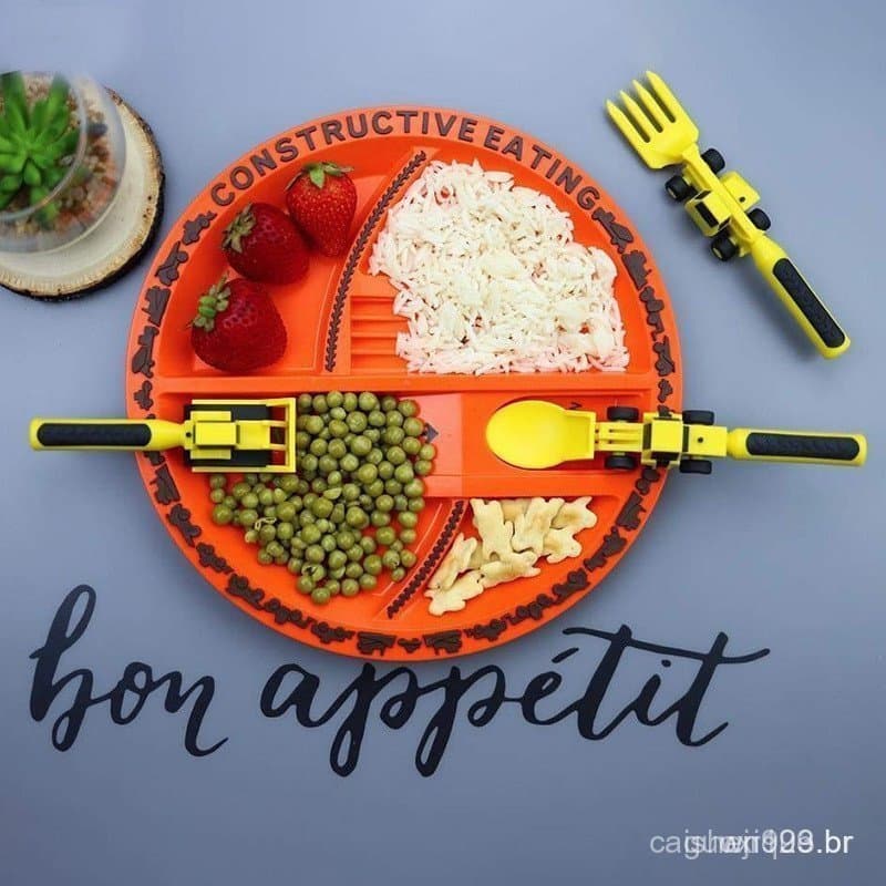 Dinossauro Construtivo Infantil Comedor De Placas E Utensílios Folclóricos De Mesa Placemats Conjunto De Jantar Prato Pa
