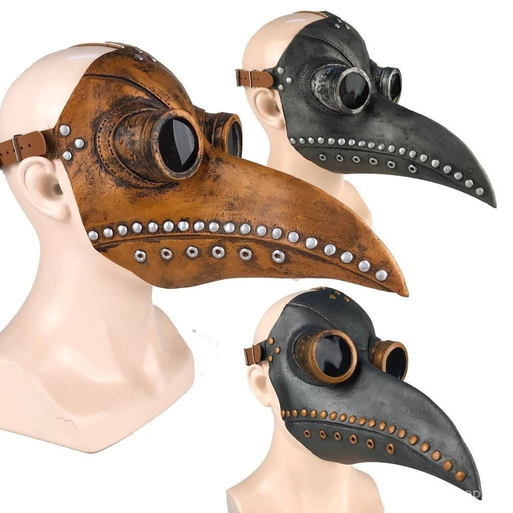 Máscara De Pássaro De Couro Retro Peste Médica De Halloween Fantasia Steampunk Gothic Cosplay