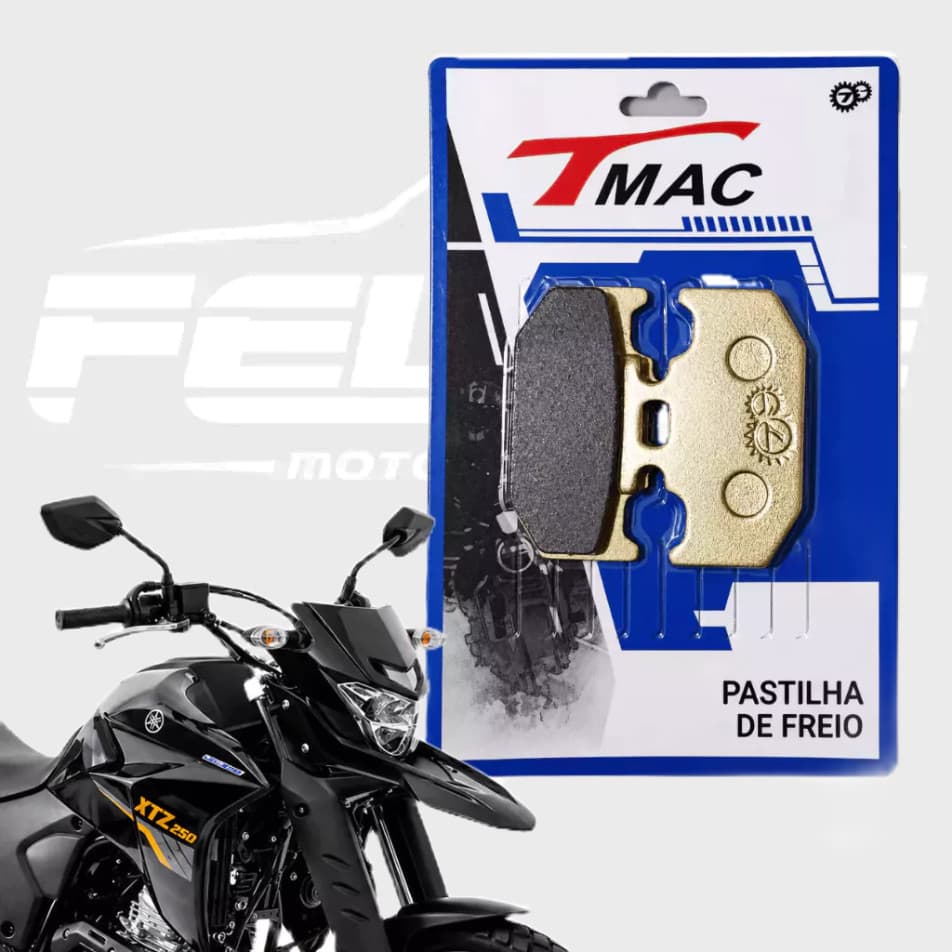 Pastilha De Freio Traseiro motocicleta  Ys 250 Fazer  Xtz 250 Lander