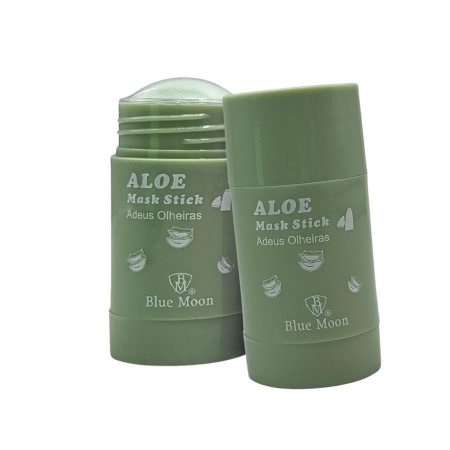 Máscara Facial em Bastão Aloe Vera Blue Moon | Adeus Olheiras | Praticidade em Bastão