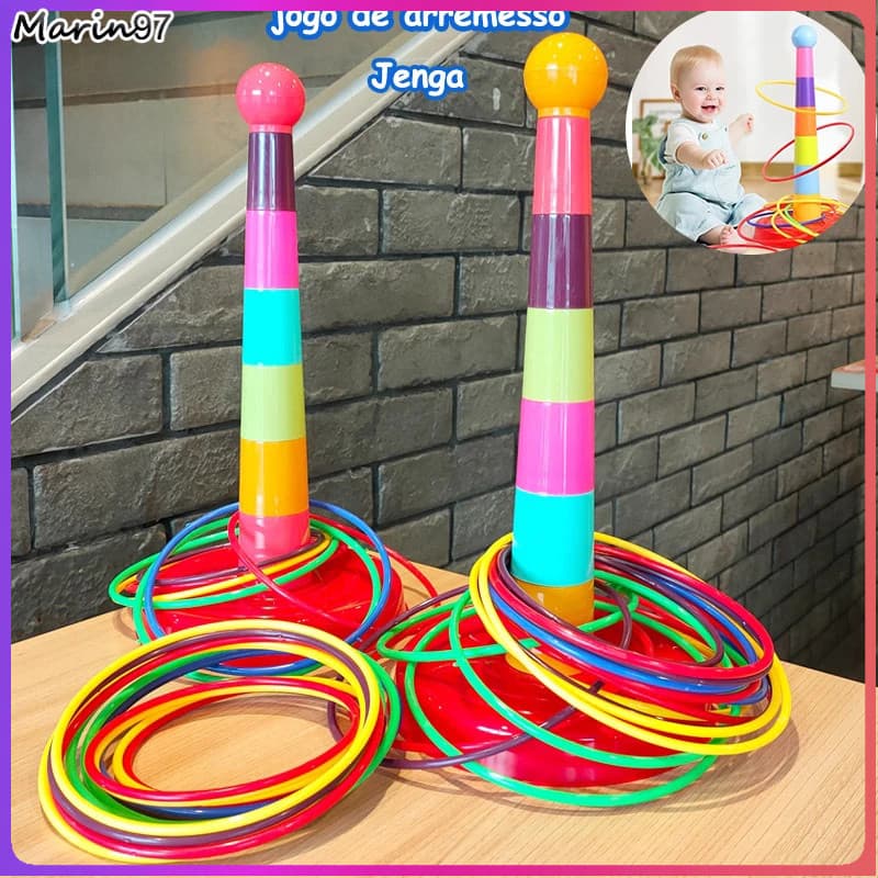 Jogo de arremesso de argolas, brinquedo interativo criativo, brinquedo educativo infantil, presente para ambientes inter
