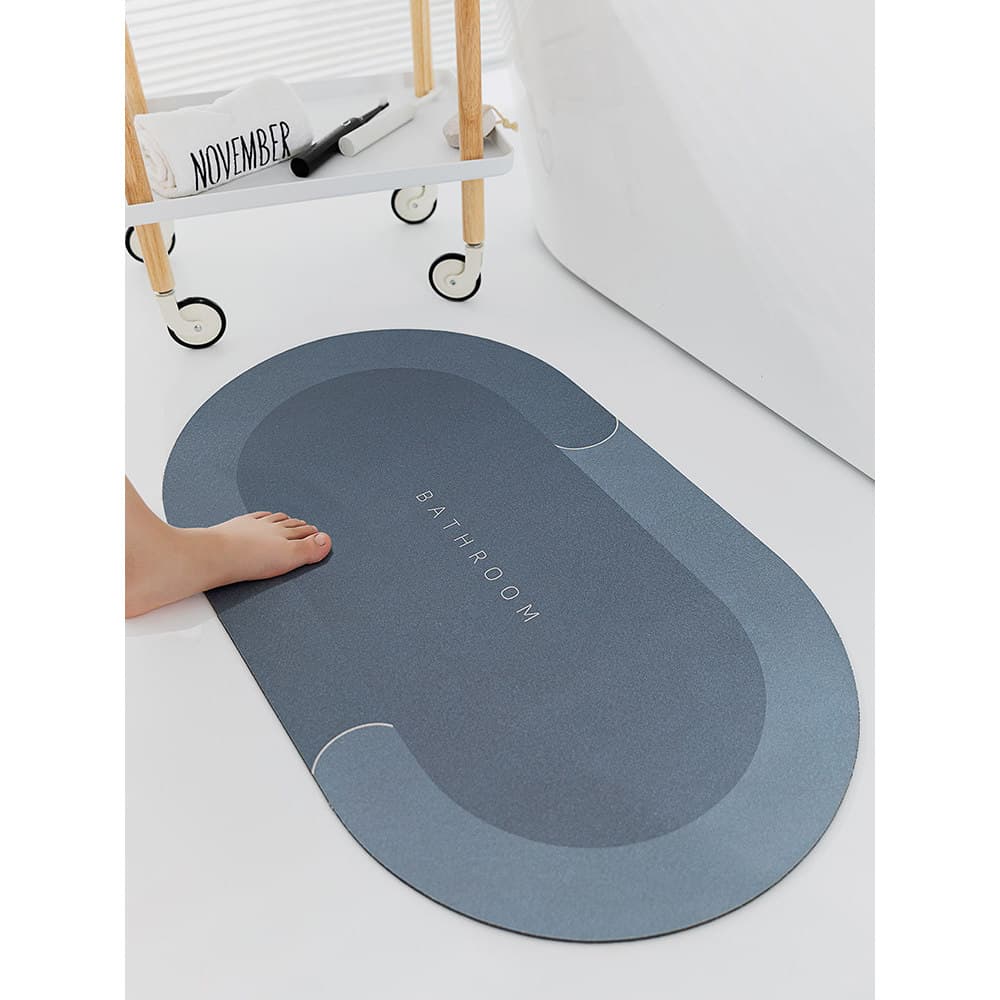 Diatom lama almofada macia absorvente esteira do banheiro cozinha porta tapete do banheiro Anti-deslizamento pé tapete d
