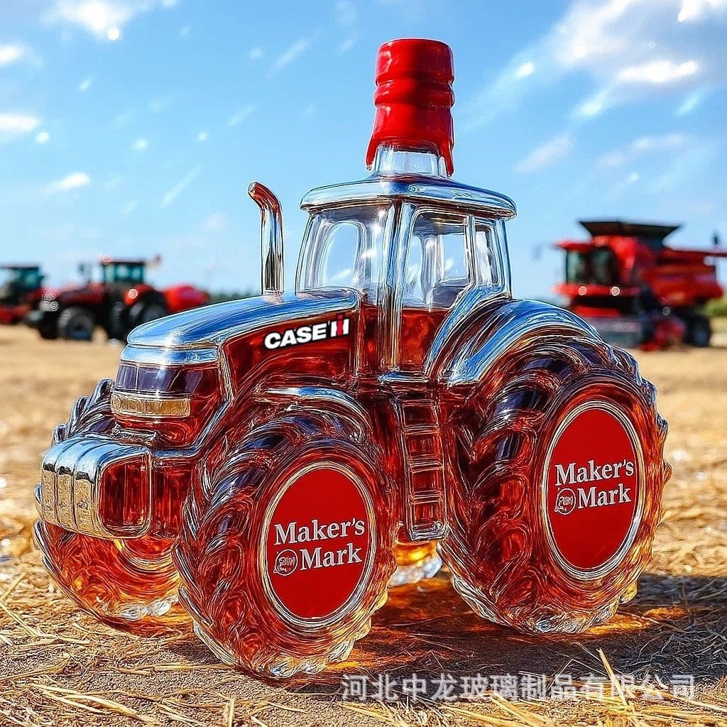 Garrafa De Uísque Em Forma De Trator Semi-Caminhão , Decantador De Licor Criativo Com Alto Teor De Borosilicato