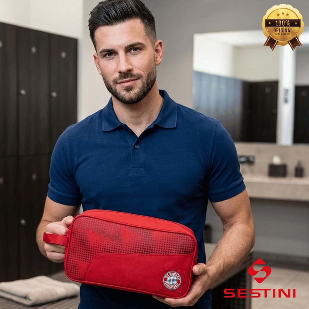Necessaire Porta Chuteira Viagem Treno Academia Bayern Munchen Grande Resistente Sestini Original