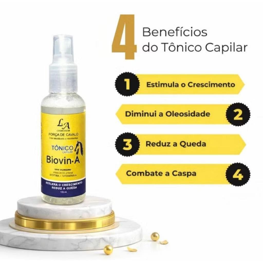 Tônico de Crescimento Acelerado Força de Cavalo Biovin-A Spray