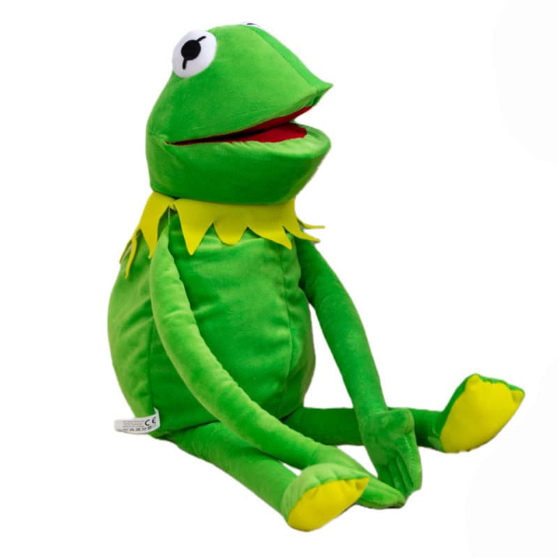Simulação sapo mão fantoche brinquedo de pelúcia tecido casa boneca sapo barriga língua mão fantoche boneca pessoal