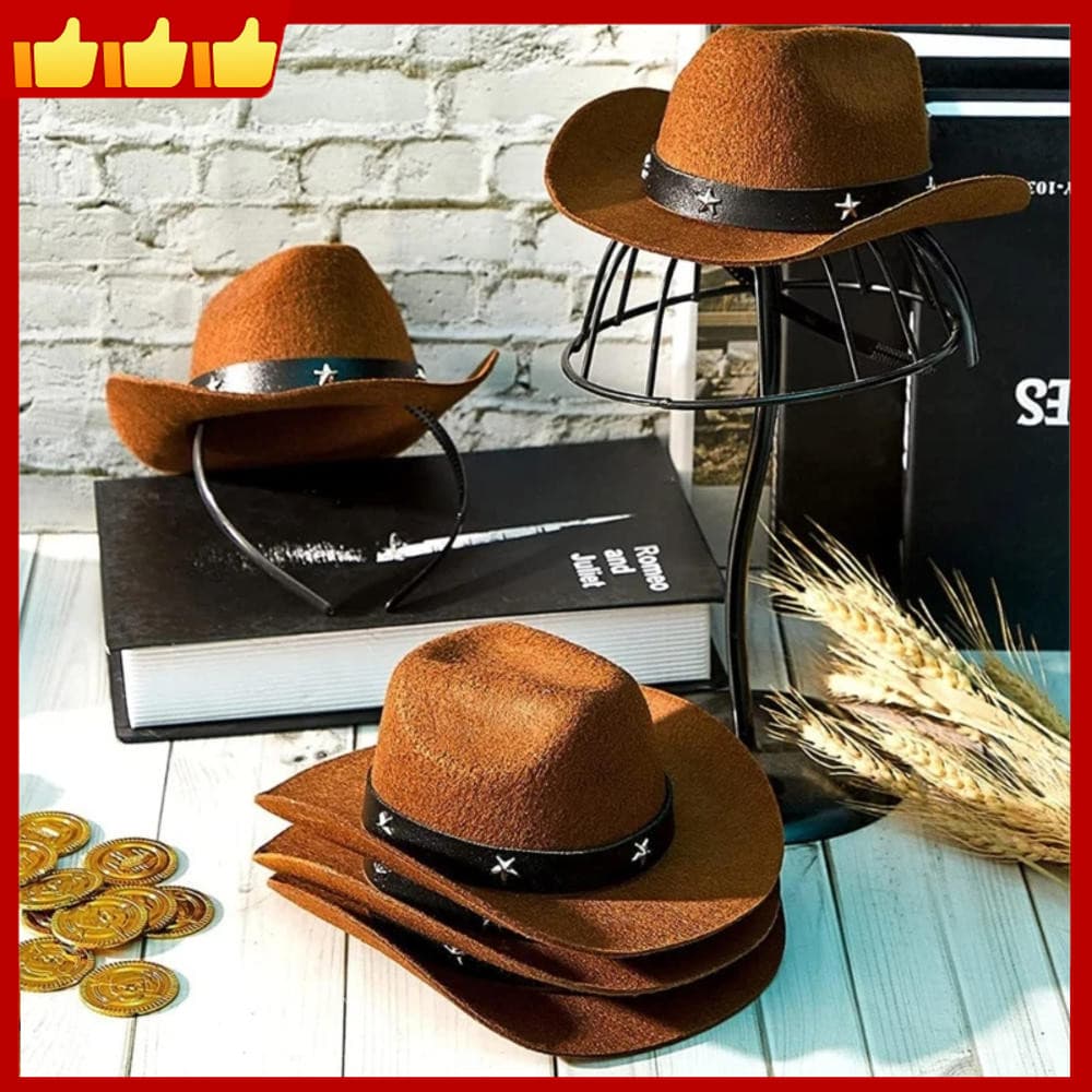 Mini Chapéu De Cowboy Feito À Mão , Acessórios De Festival Inspirados No Ocidental , Faixa De Cabelo Colorida Elegante P