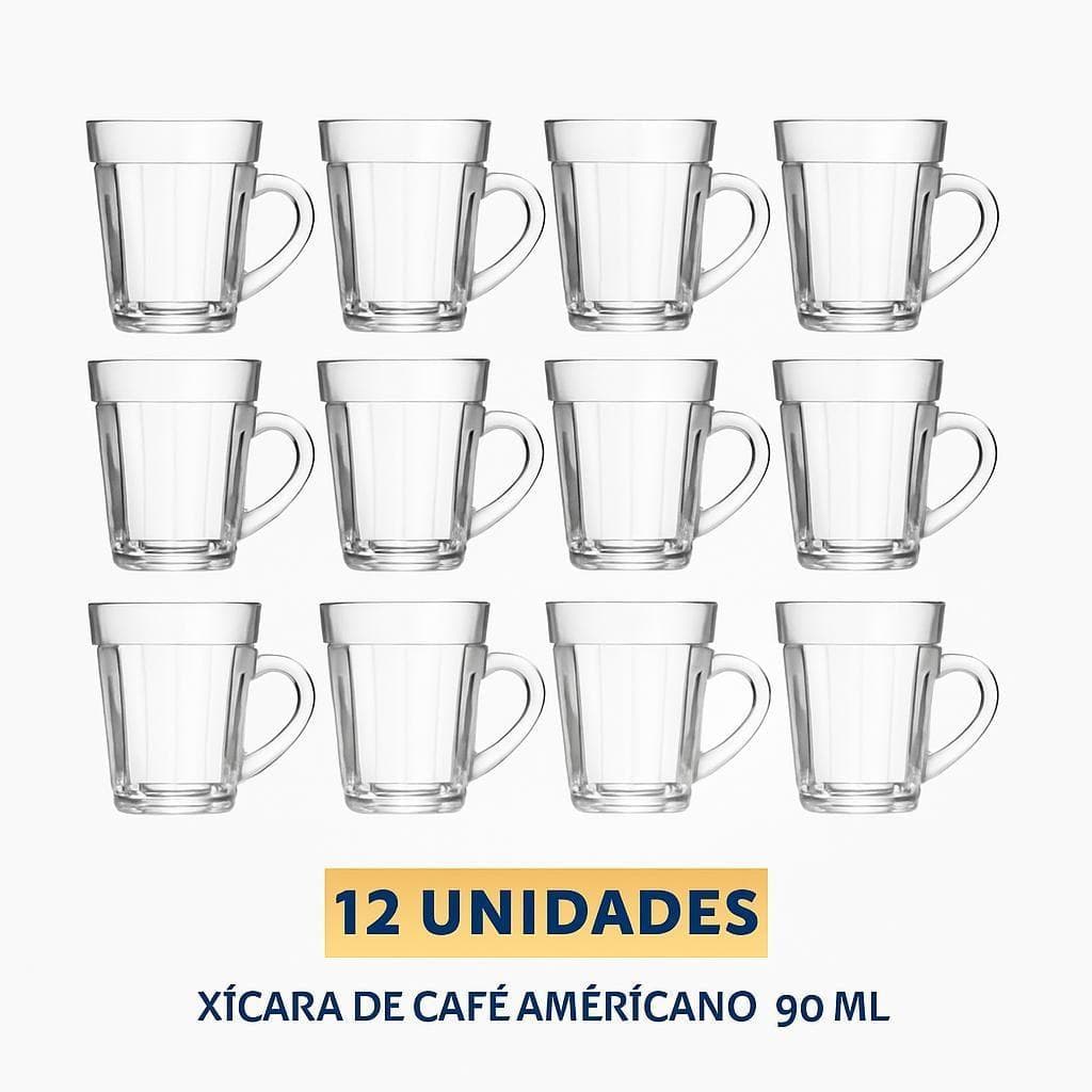 Xicara Cafe Americano 90Ml S/Pires Nadir - Cx 12 Unidades