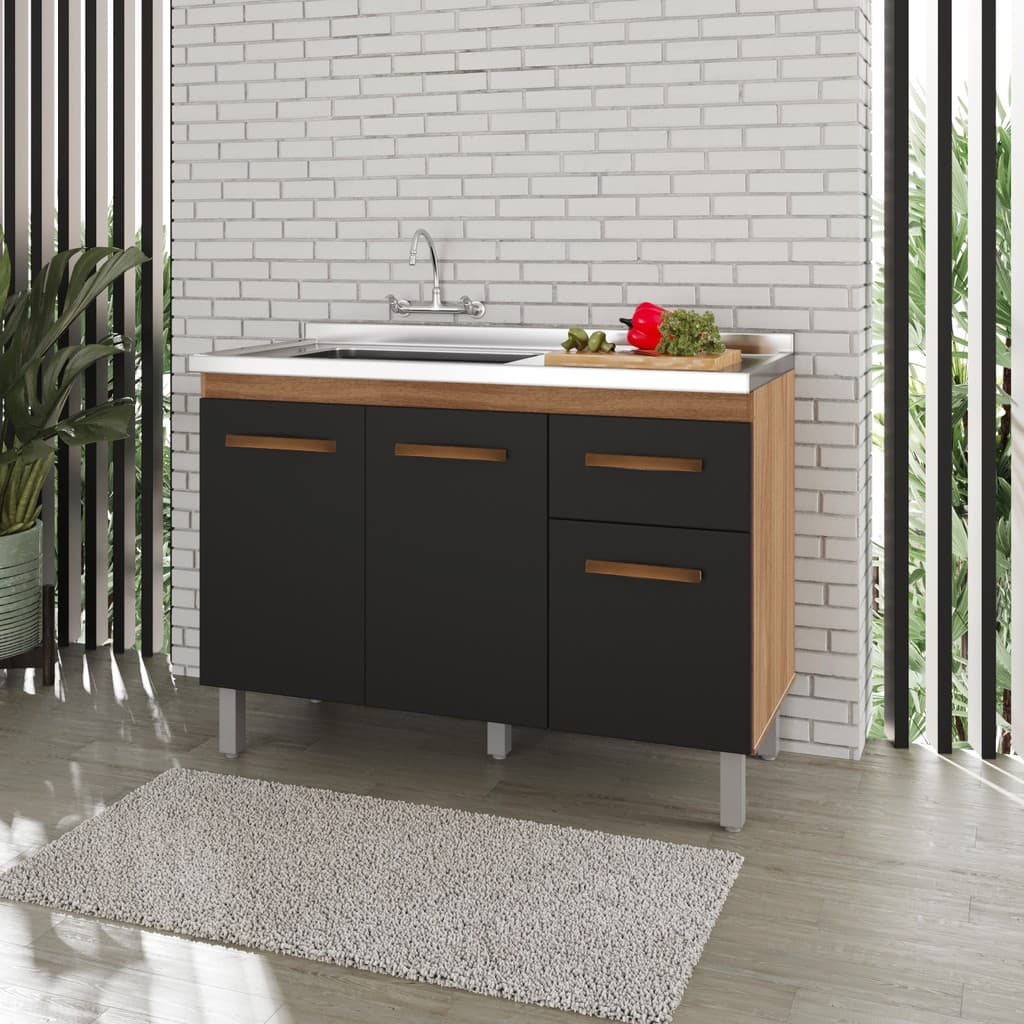 Balcão de Cozinha 1,20 Anita Moblis – Praticidade e Design Moderno para sua Cozinha