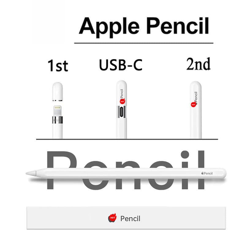 Para Apple Pencil 1st 2nd USB-C Caneta Stylus iOS Toque Tablet Com Display De Energia iPad 10 Pro 11 12.9 Ar 3 4 5 mini