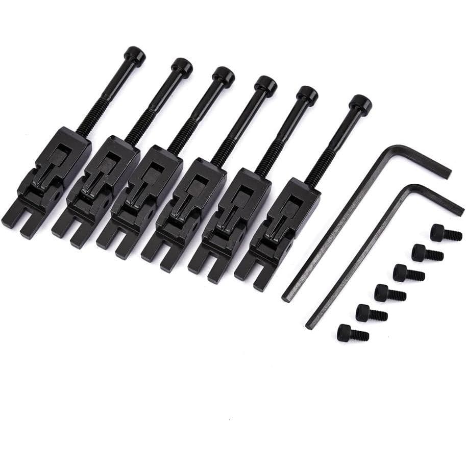 Conjunto Alnicov de 6 Selas Tremolo com Sistema de Dupla Travagem para Guitarra Floyd Rose com Parafusos de Bloqueio de