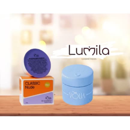Kit Pote Eco Azul Vòlia 30g + Refil Gel Classic Nude 24g Blister