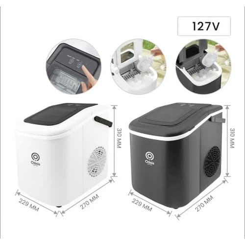 Máquina De Gelo 12KG Turbo Ice Premium Produção Rápida Cozinha Profissional Automático Para Casa E Bar