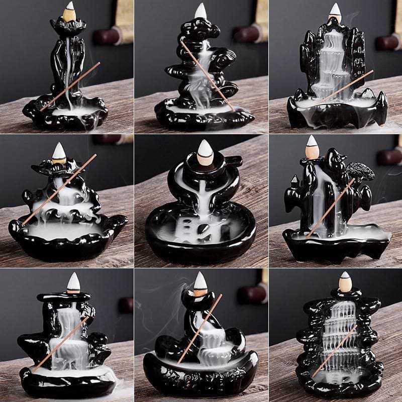 Backflow queimador de incenso ornamentos criativo incenso sândalo Ornamental queimador de incenso doméstico interior din