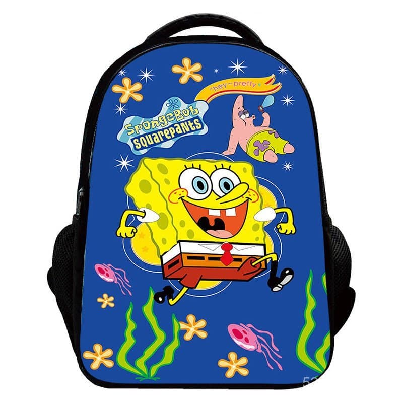 Presente para o Dia das Crianças: Mochila do Bob Esponja, mochila escolar infantil, mochila de desenho animado fofa para