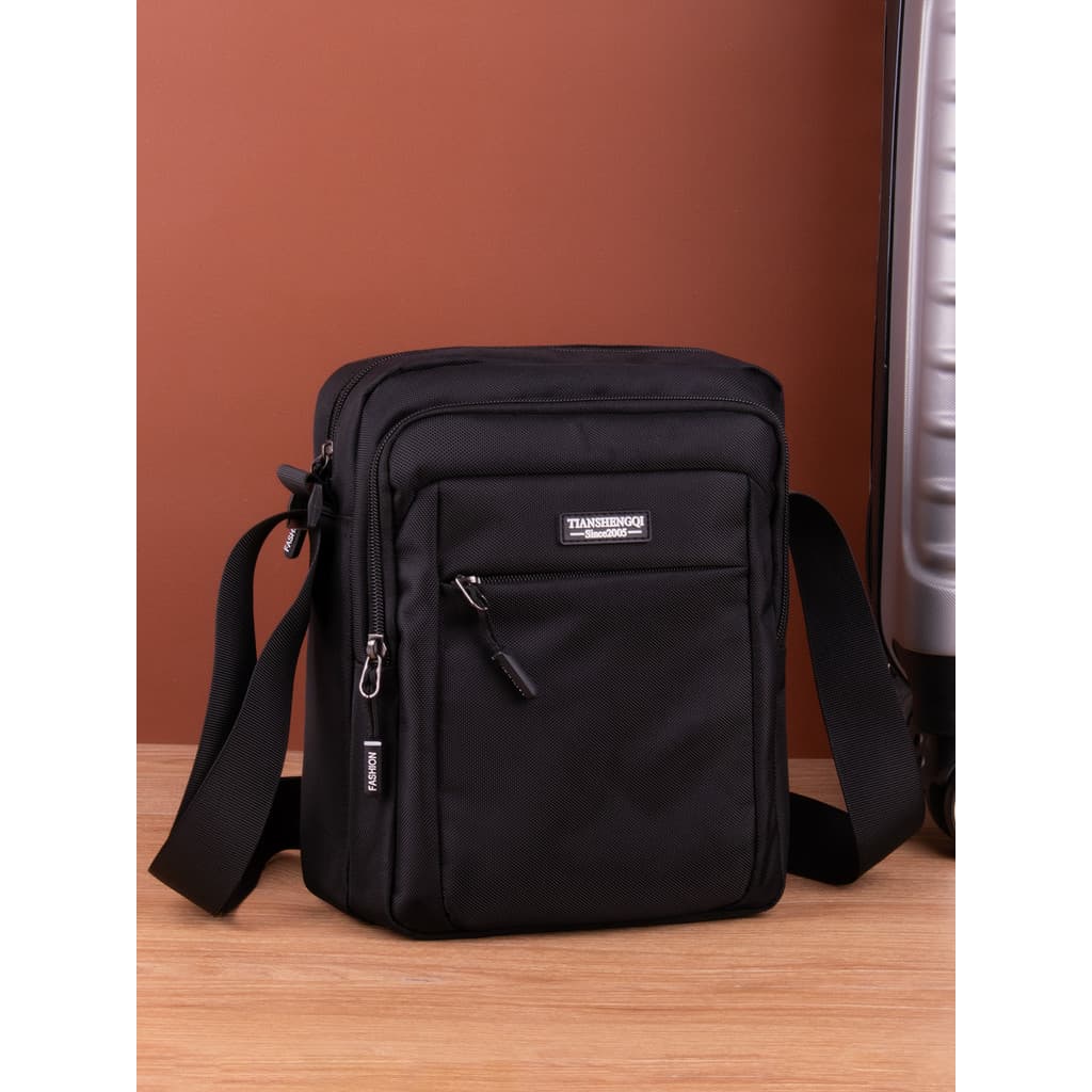 Bolsa de ombro masculina Casual Oxford pano saco do mensageiro Vertical mochila de negócios grande capacidade saco de tr