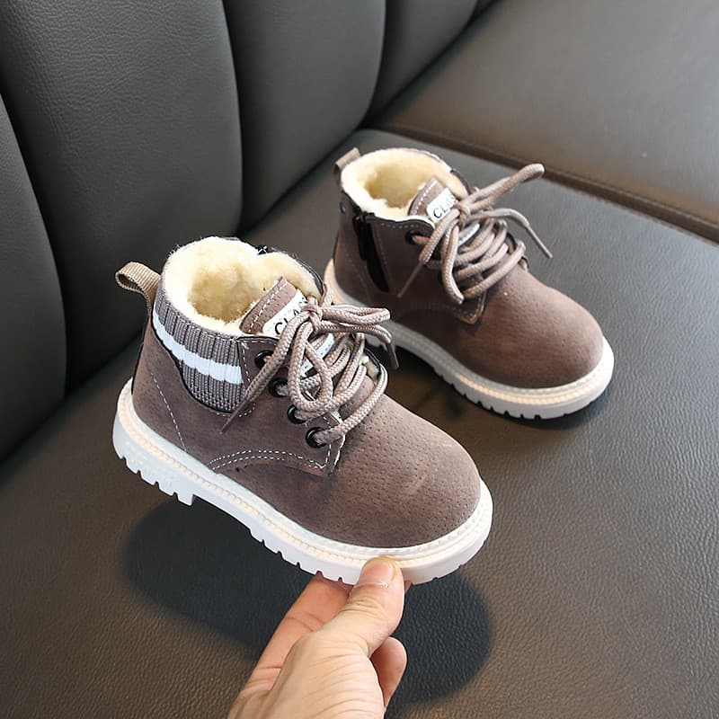 Botas de inverno crianças Martin botas de lã sapatos de algodão meninas botas de neve quentes versão coreana moda crianç