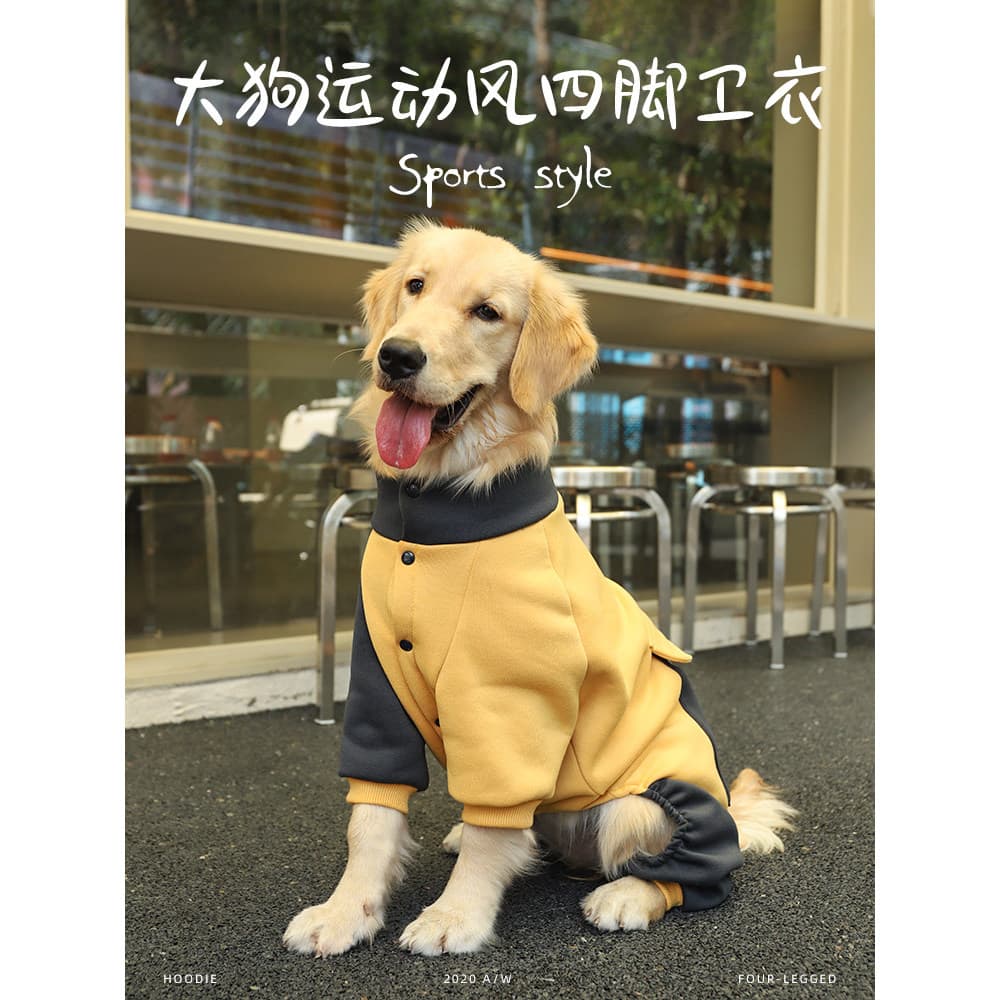 Roupas para cães primavera roupas Labra poligonal Golden Retriever cão grande Anti-sujo roupas de quatro patas Pet grand