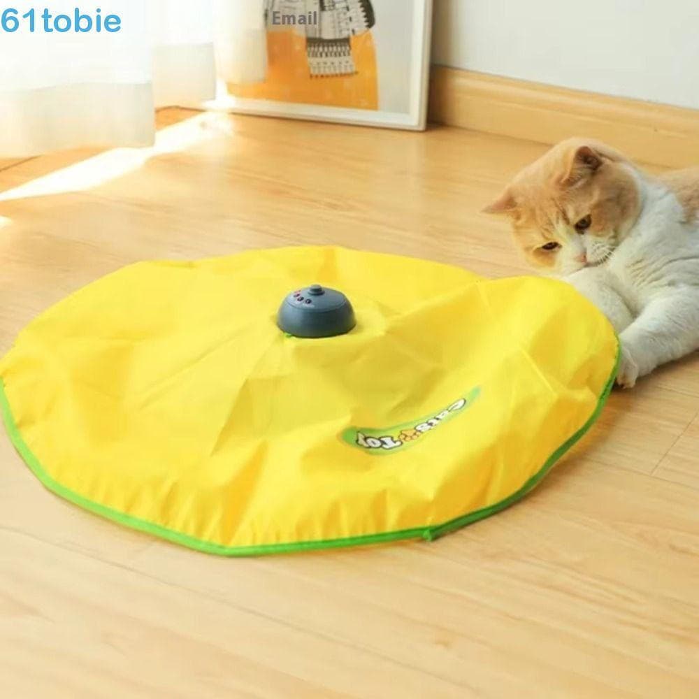 Brinquedo Interativo Para Gatos TOBIE , Eletrônico Com Fixação De Penas De Material De Tecido , Resistente À Mastigação