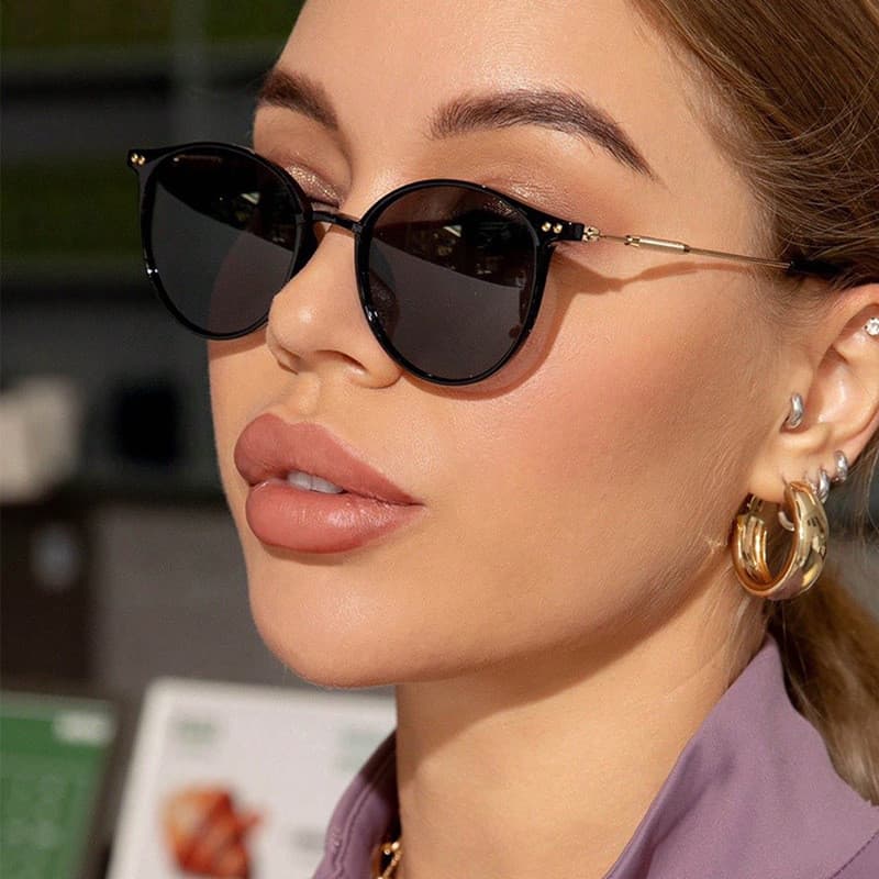 2024 novo estilo óculos de sol europeu americano moda High-End óculos de sol influenciador ins Anti-ultravioleta óculos