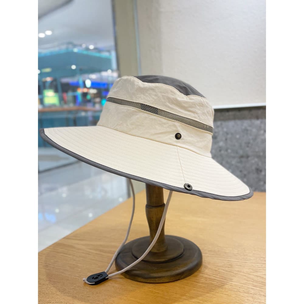 Quatro estações montanhismo grande borda guarda-sol chapéu masculino ao ar livre protetor solar balde de secagem rápida