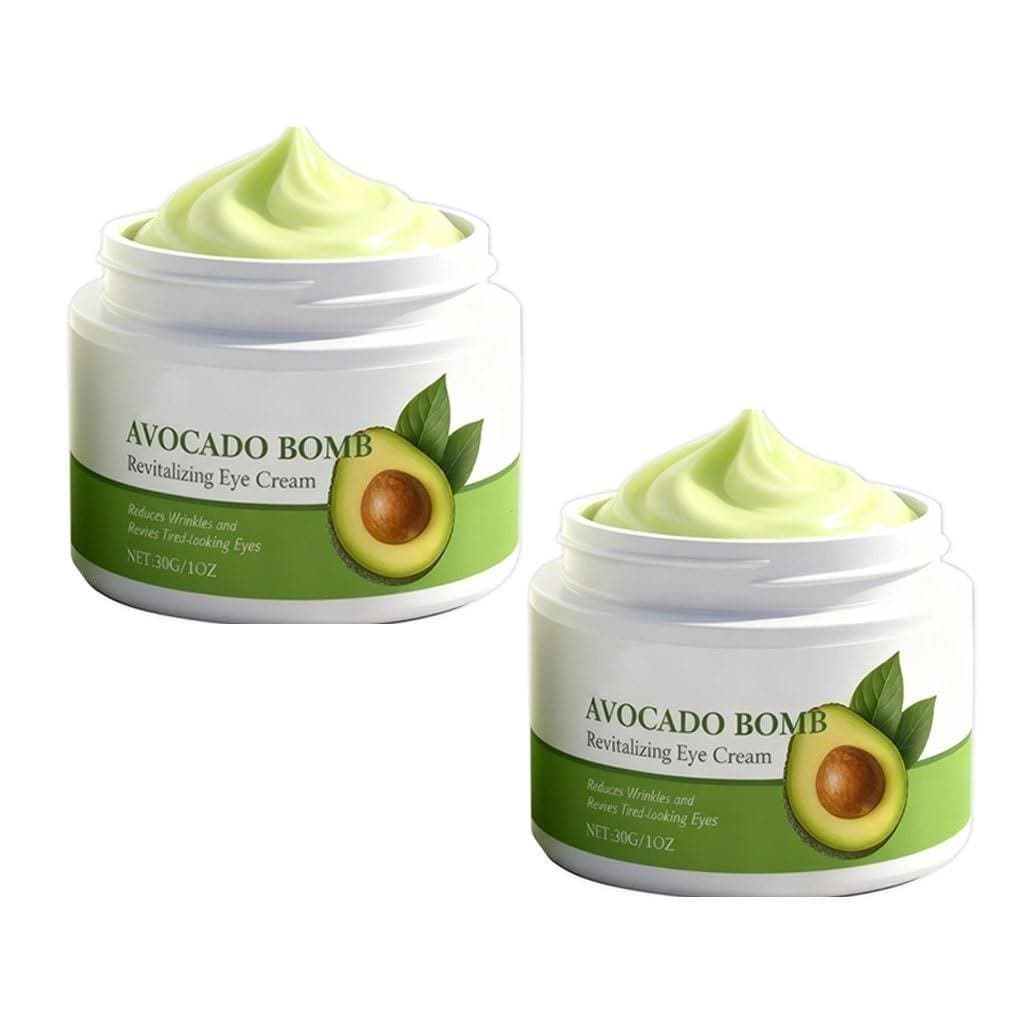 Creme para Olhos de Abacate - Fórmula Leve, Nutritiva para a Área dos Olhos, Fácil Absorção (2 peças, 3 peças)