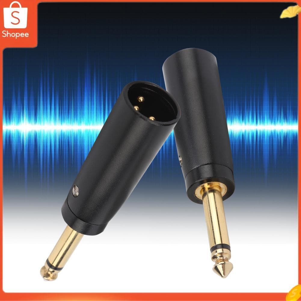 Hap Adaptador mono conector de equipamento de áudio, acessórios de cabo anti-oxidação para jogadores de microfones