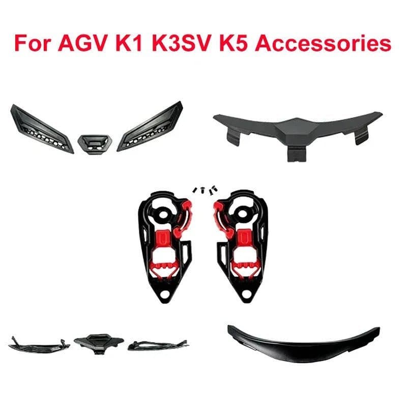 Motorcycle Helmet Accessories for AGV K1 K3 K3SV K5 K5S Capacetes Lining Pad Chin Nose Protector Vent Accesorios Para Mo