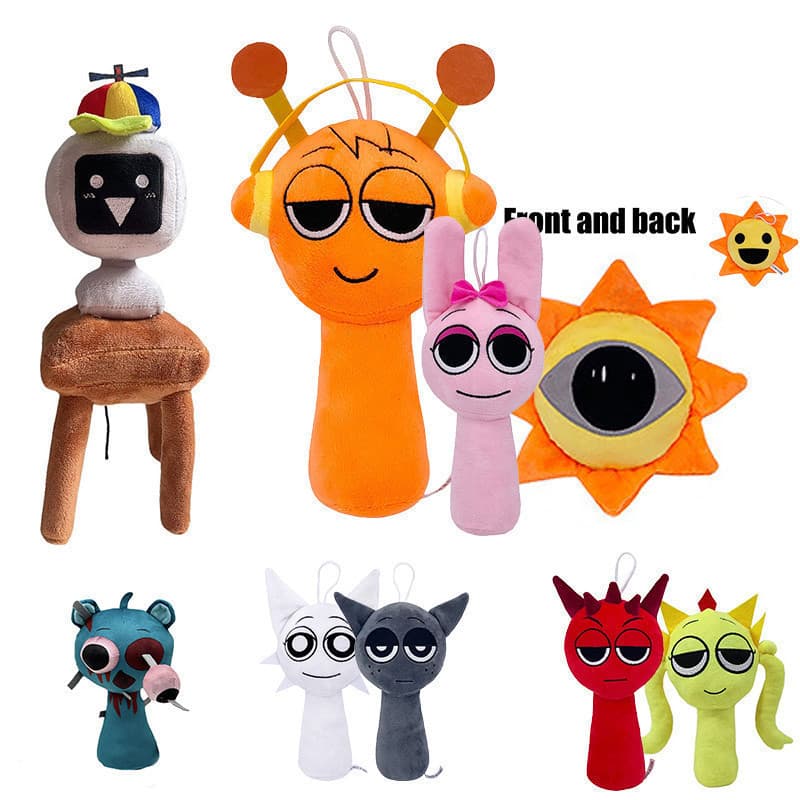 Steam Sprunki Brinquedo De Pelúcia Incredibox Jogo Boneca Bolsa Pingente