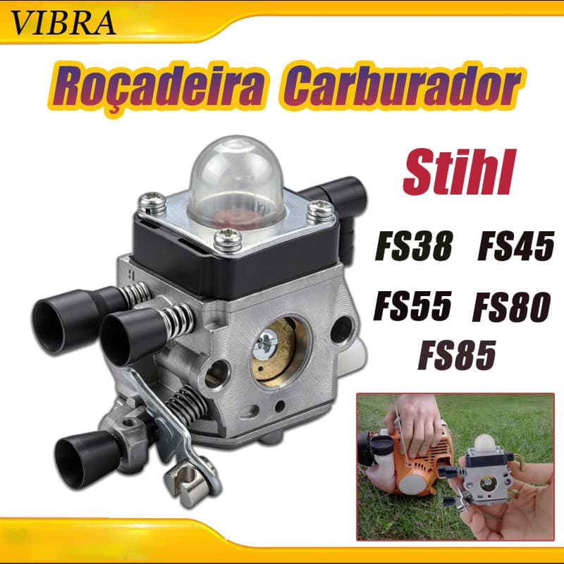 Carburador Roçadeira Stihl FS 38/45/55/80/85 Alta Performance e Durabilidade