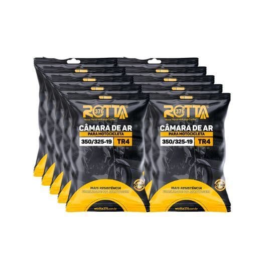 Kit 10 Câmara De Ar 350/325-19 Dianteira Bros e Cb 400 450 Valvula Tr4