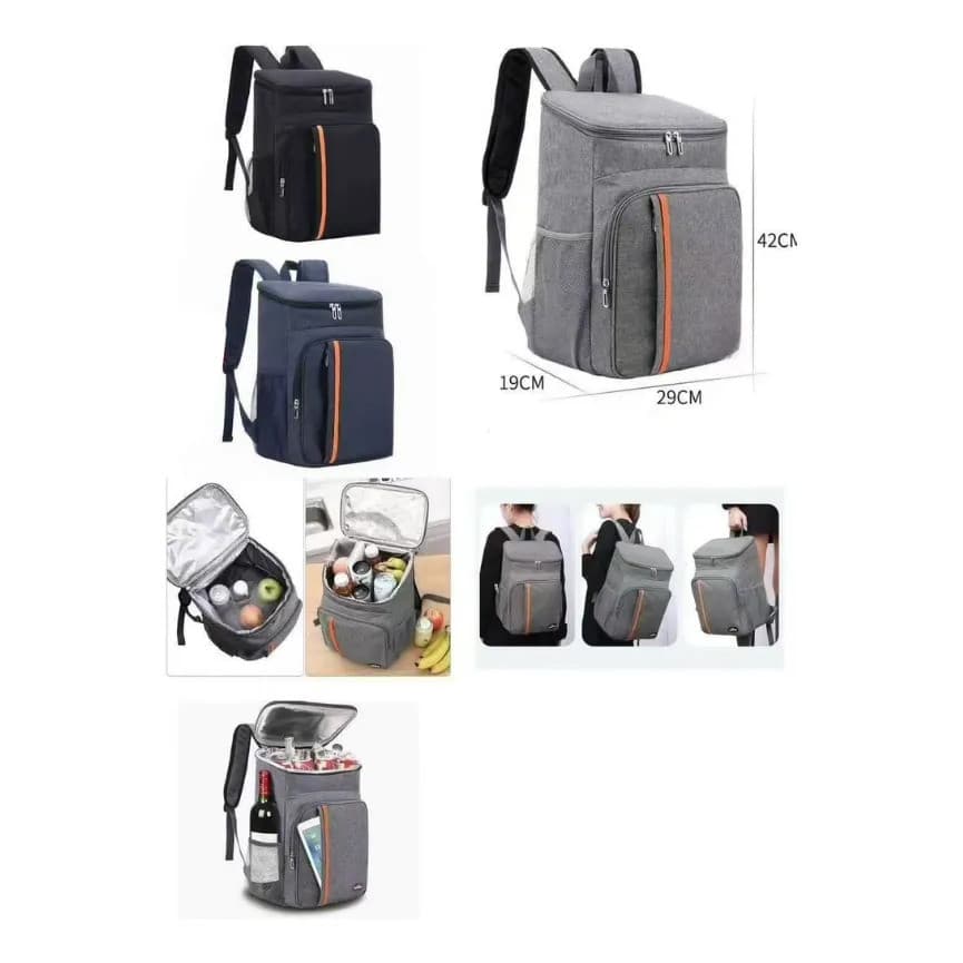 Mochila Cooler Térmica Bebidas  Impermeável Comida Marmita