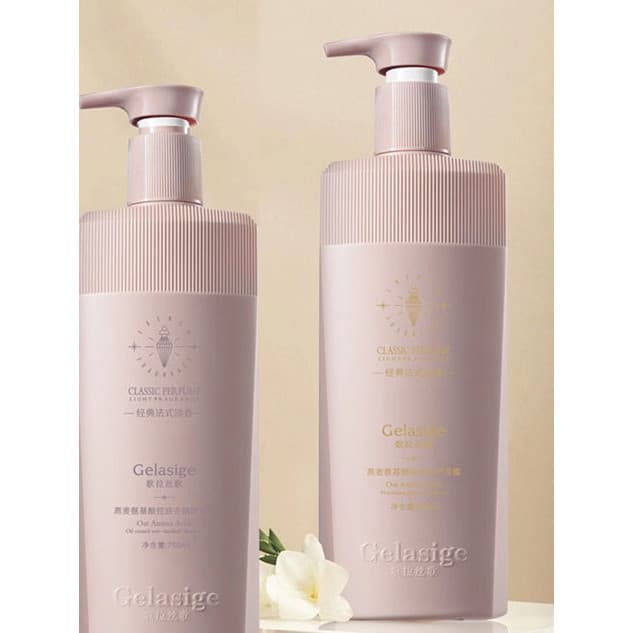 Qian Mousse Soft Reward Aveia Shampoo Aveia Aminoácido Hidratante Óleo de Silicone Sem Fragrância Shampoo Macio Anticasp