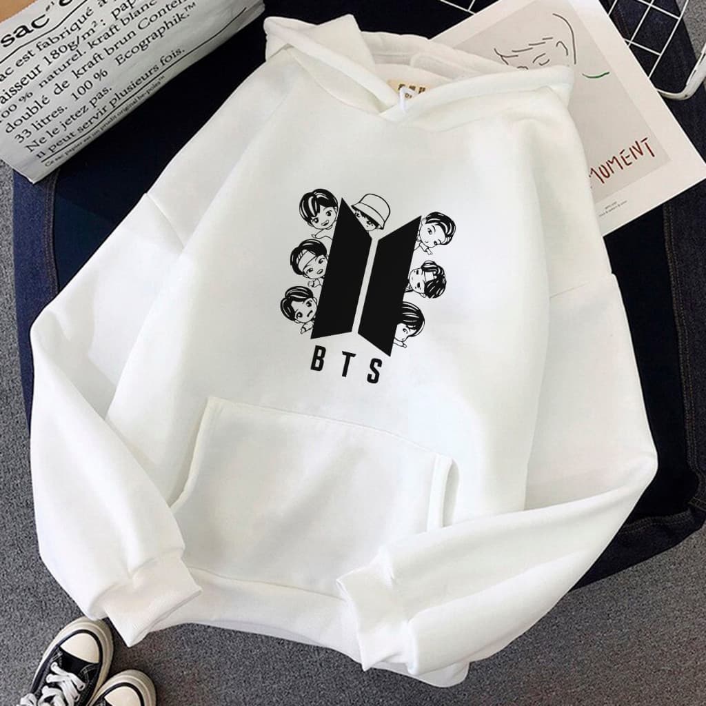 Blusa de Frio Moletom Casaco Canguru Blusa BTS Bangtan plus Size Roupa Bts kpop Adulto e Infantil CMS