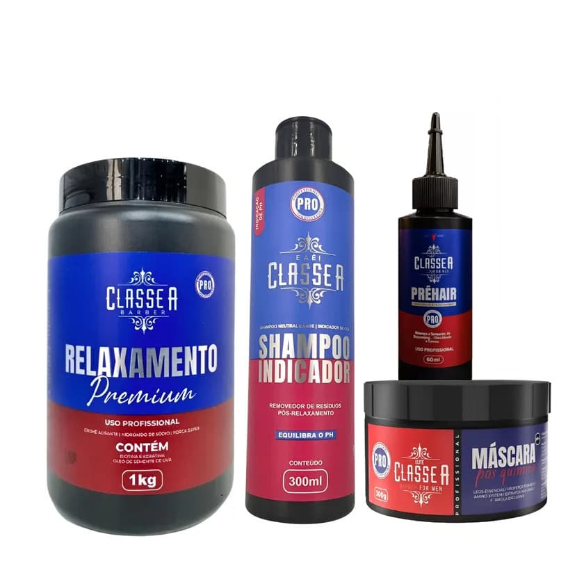 Alisante Classe A Relaxamento Premium Classe A 1Kg Alisante Americano Relaxamento Alisante Fio a Fio