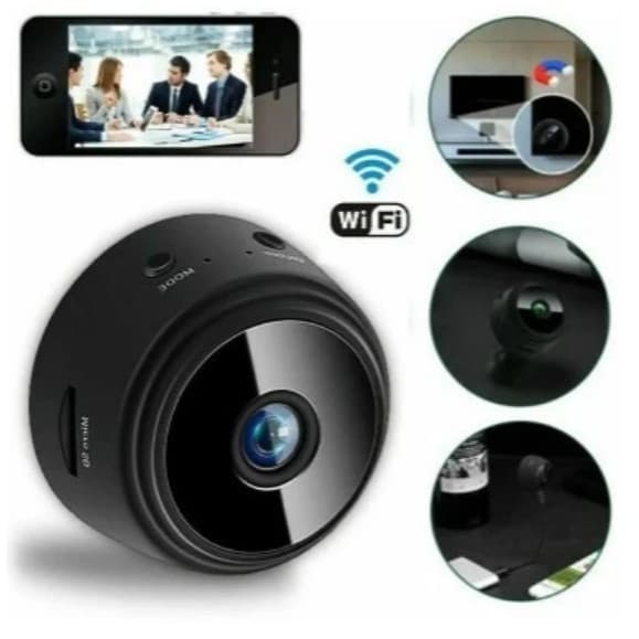 Câmera A9 Mini HD com Sensor de Presença Wi-Fi 110V e Suporte para Encaixe