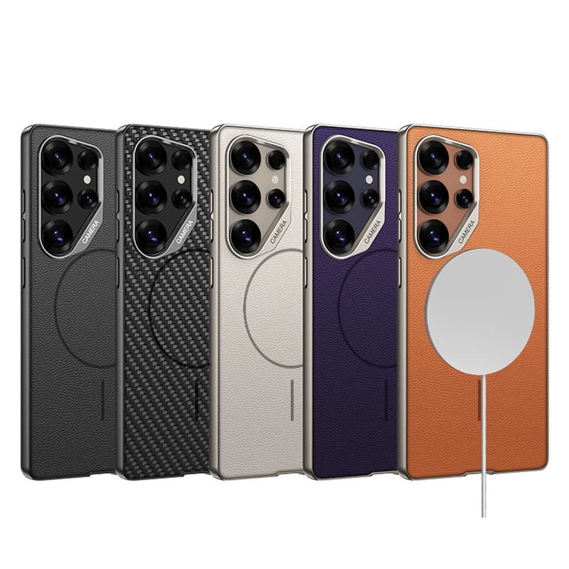 Para Samsung Galaxy S26 Ultra GKK Premium Capa De Telefone Snap-on De Couro Liso À Prova De Queda