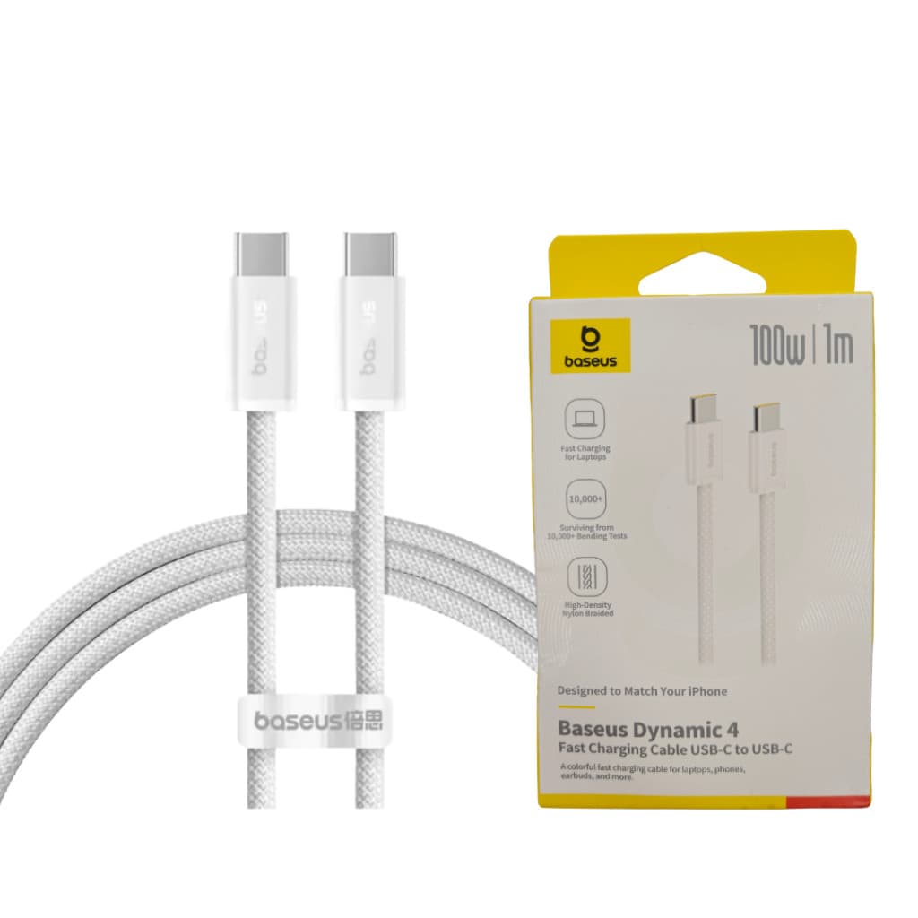 Cabo Baseus Dynamic Series 4 USB-C para USB-C 100W 1m Carregamento Super Rápido