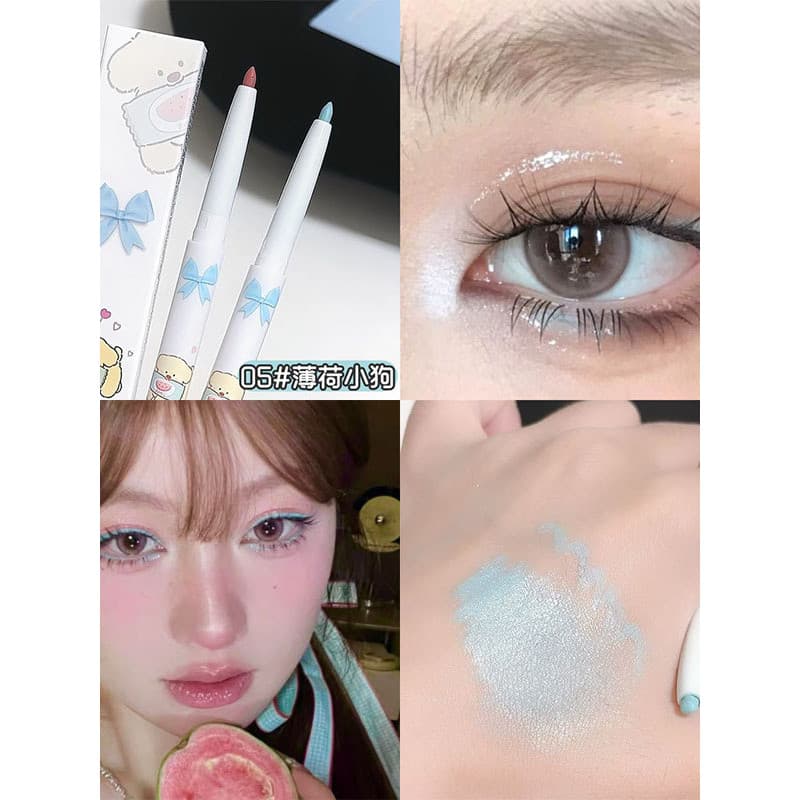 Caneta delineadora em Gel verde menta, caneta colorida para sombra, à prova d'água, à prova de suor, rosa, marrom, bicho