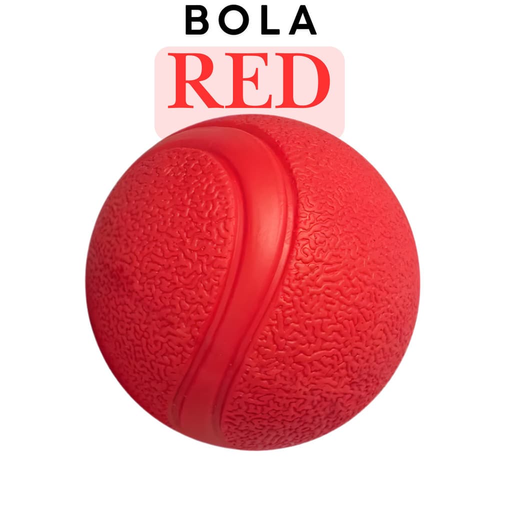 Bola Red Maciça Tamanho P para Cães – Brinquedo Resistente e Super Divertido para Pets