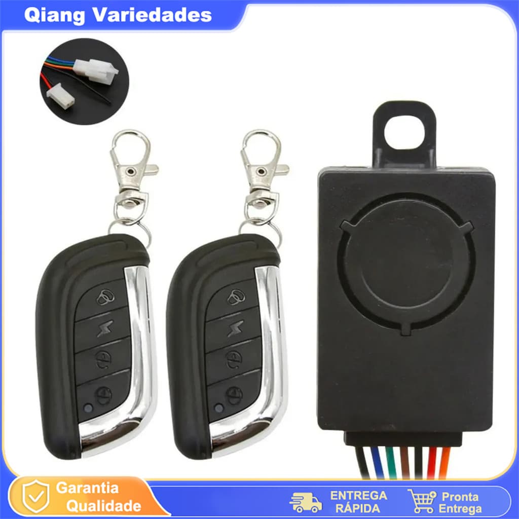 Alarme Para Bicicleta Elétrica Antifurto Com 2 Controles