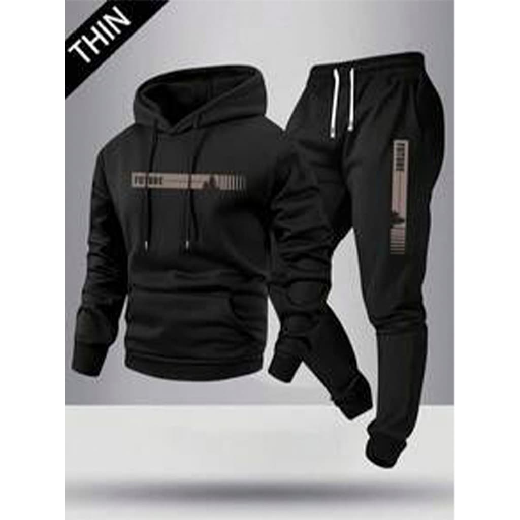 Conjunto Moletom Canguru Masculino Future Blusa De Frio + Calça Moletom Estampados Unissex Outono/Inverno