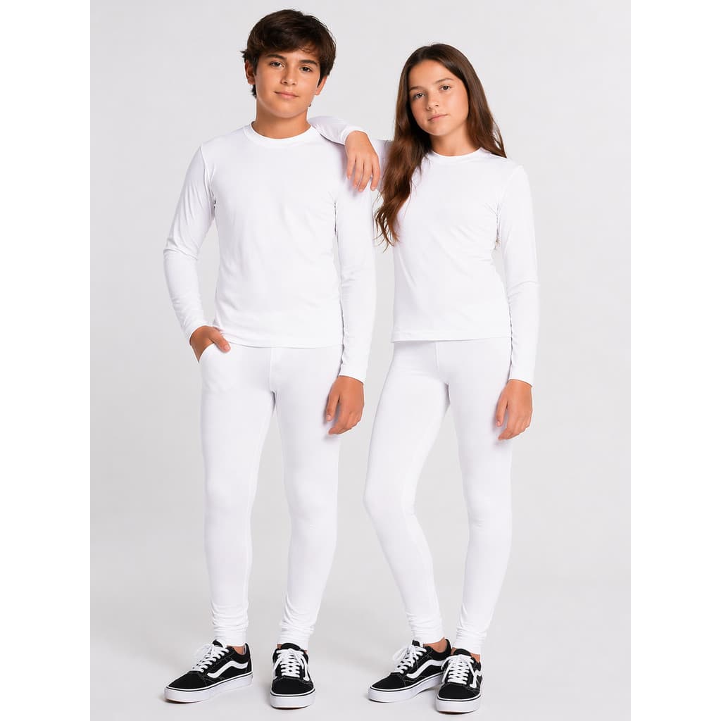 Conjunto Térmico infantil juvenil unissex para frio calça + blusa flanelada peluciada  termica 2 ao 14 anos