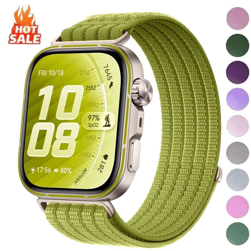 Pulseira De Tecido De Nylon Para Huawei Watch Fit 5/4 Pro , Trançada Confortável E Respirável 4 3